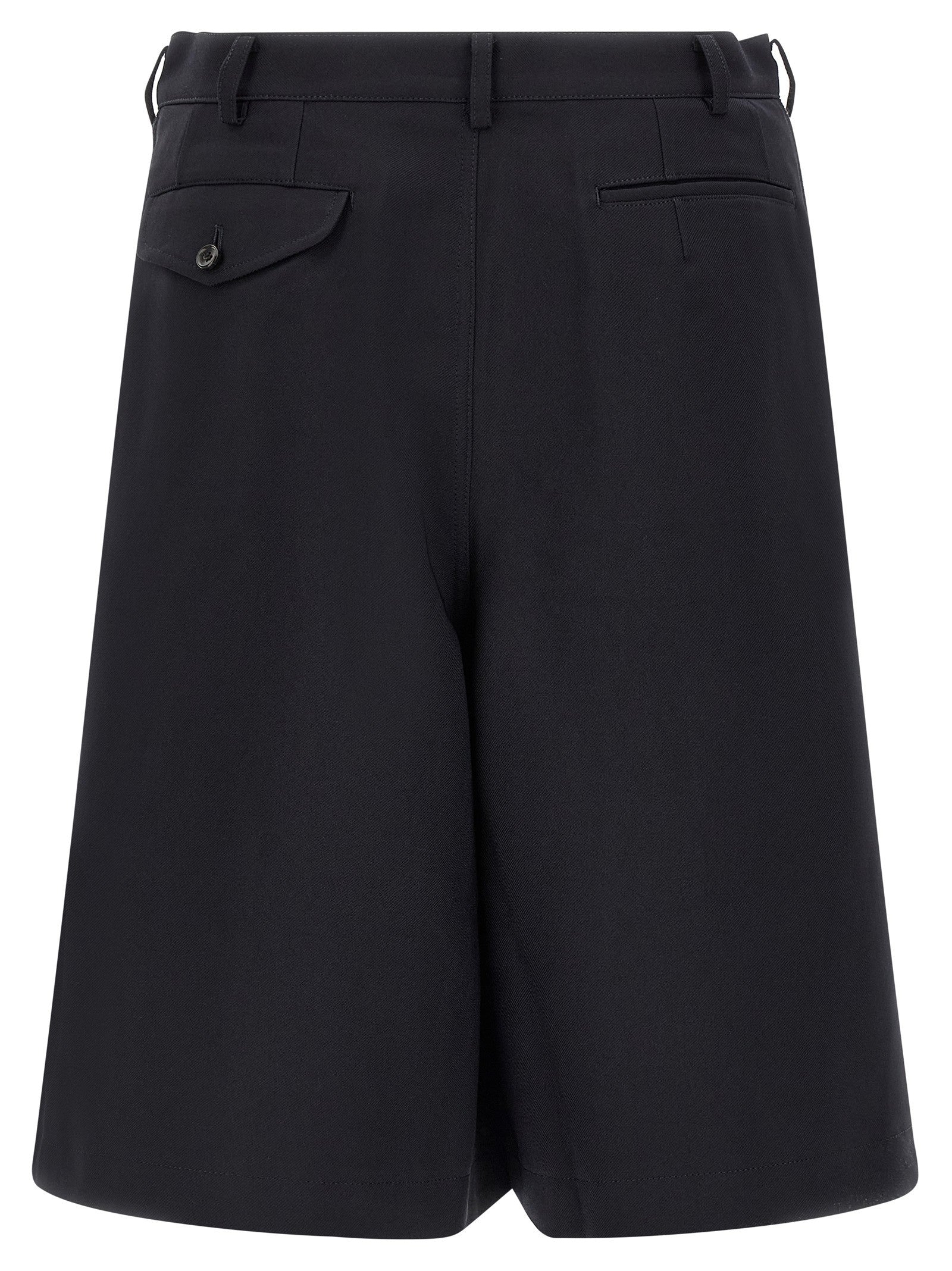 Comme Des Garcons Shirt Zip Bermuda Shorts Blue