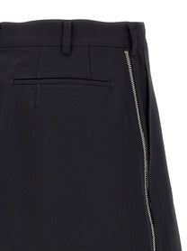 Comme Des Garcons Shirt Zip Bermuda Shorts Blue