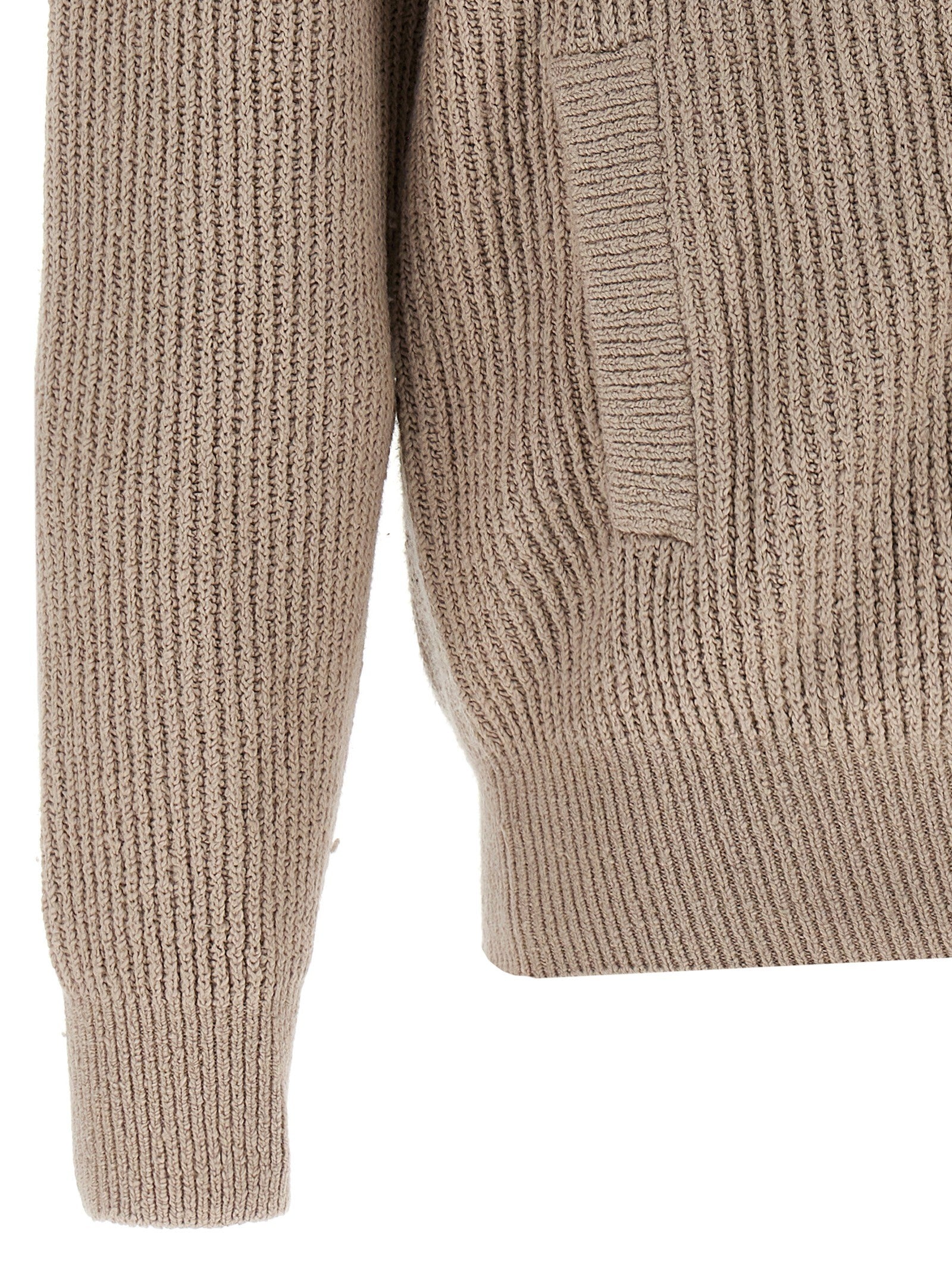 Brunello Cucinelli Zip Cardigan Beige