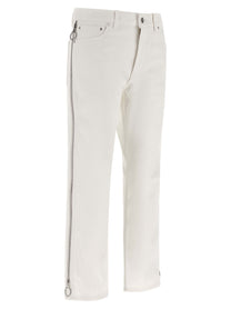 Rabanne Zip Jeans White