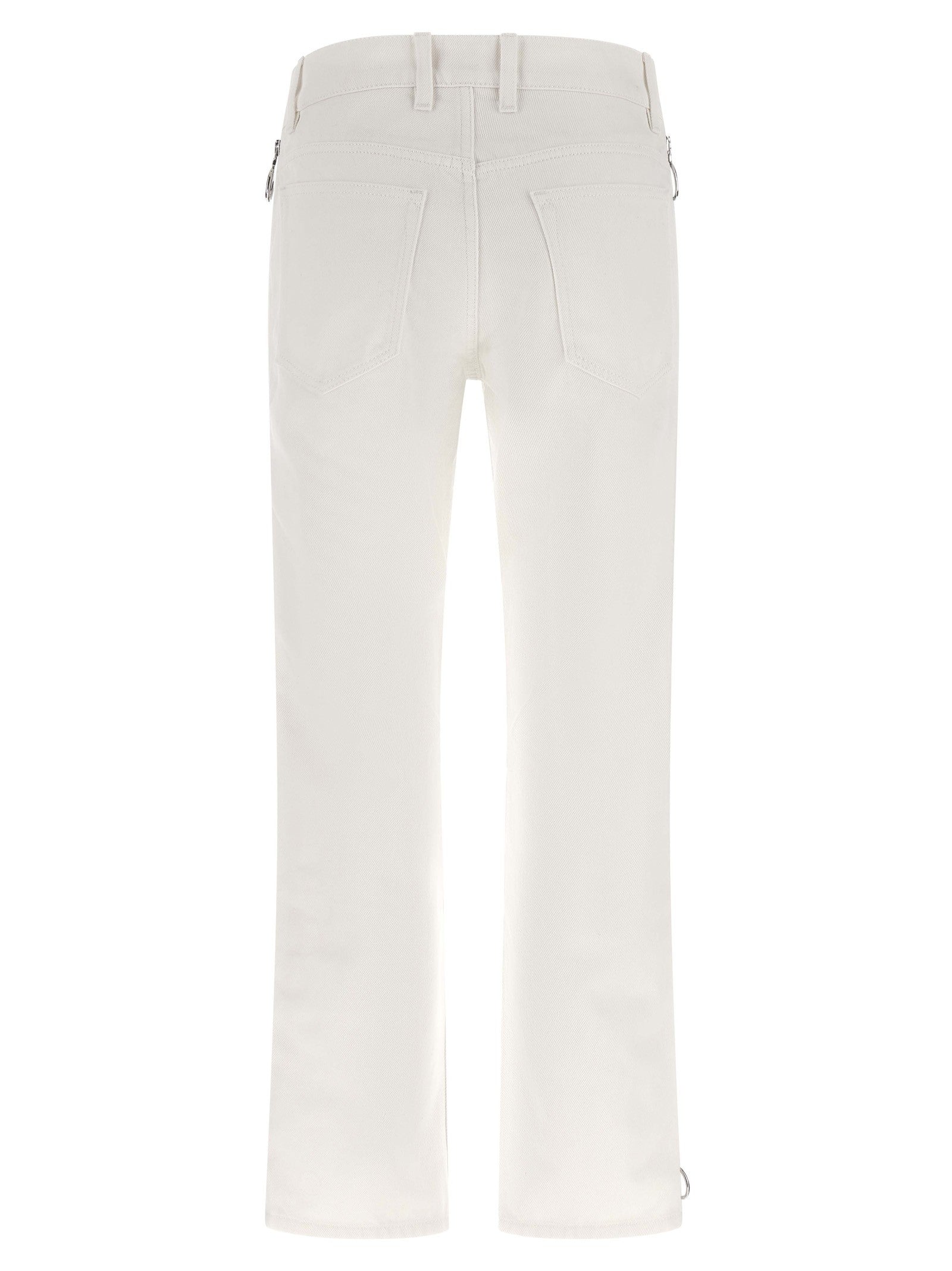 Rabanne Zip Jeans White