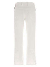 Rabanne Zip Jeans White