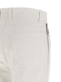 Rabanne Zip Jeans White