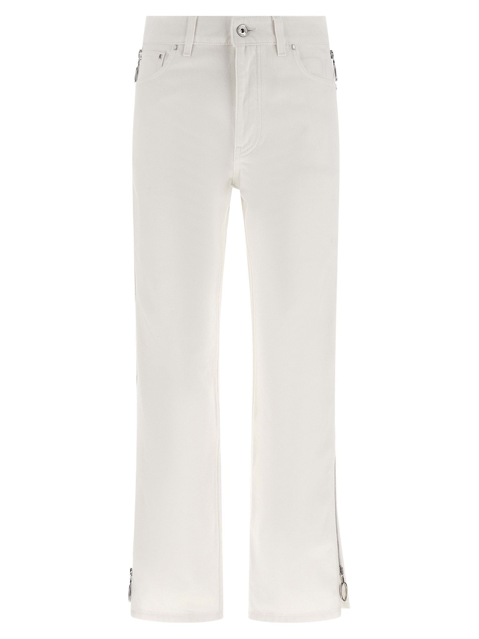 Rabanne Zip Jeans White