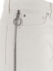 Rabanne Zip Jeans White
