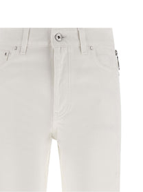 Rabanne Zip Jeans White