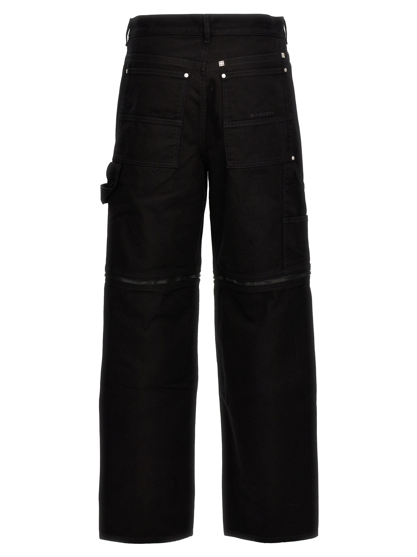 Givenchy Zip Off Carpenter Jeans Black