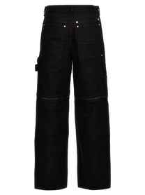 Givenchy Zip Off Carpenter Jeans Black