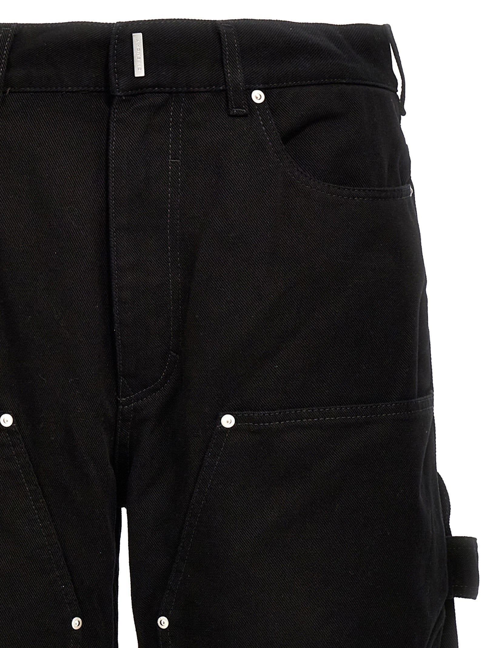 Givenchy Zip Off Carpenter Jeans Black