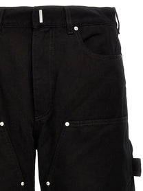 Givenchy Zip Off Carpenter Jeans Black