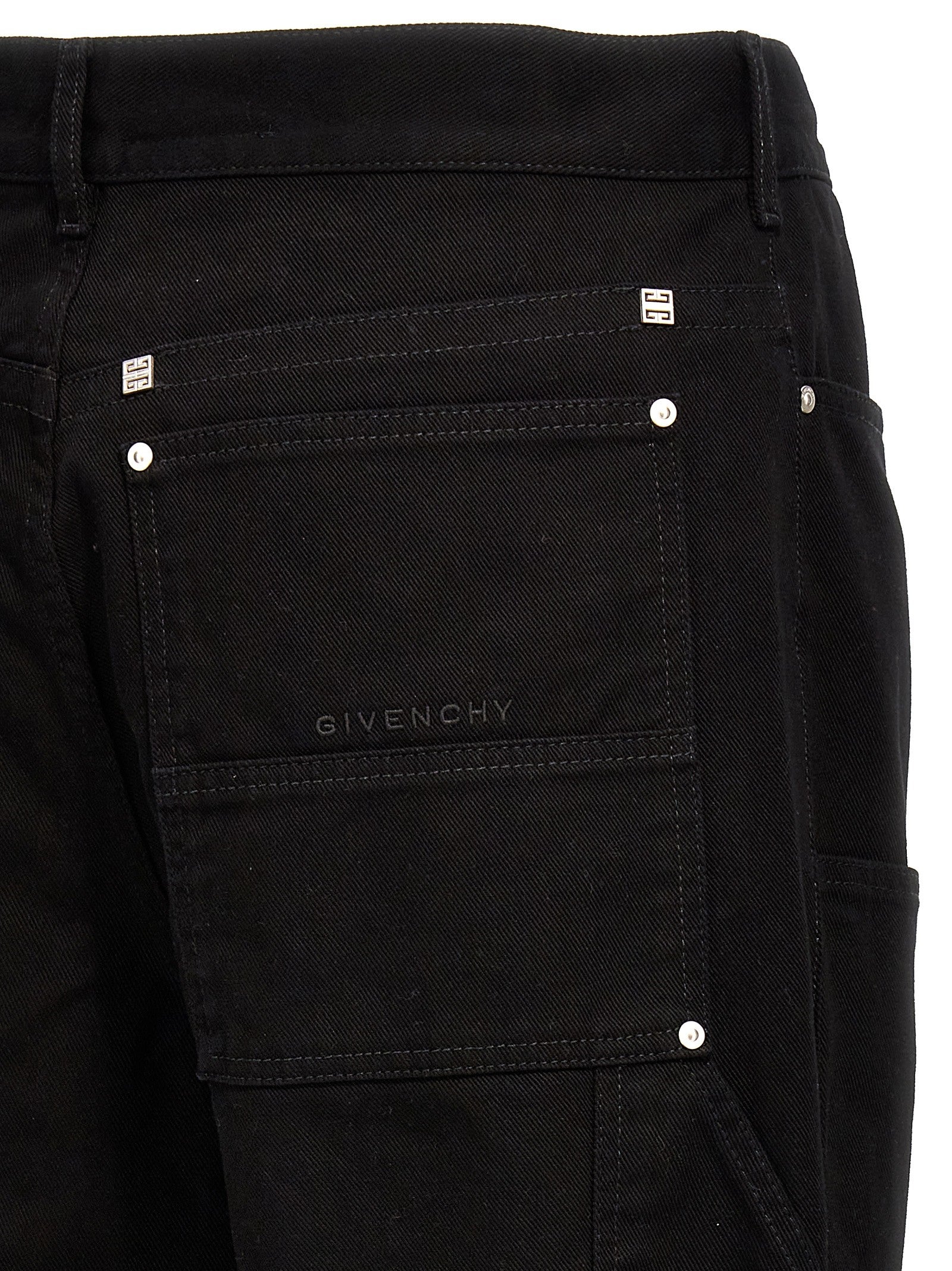 Givenchy Zip Off Carpenter Jeans Black