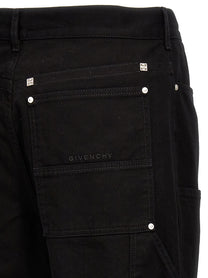 Givenchy Zip Off Carpenter Jeans Black