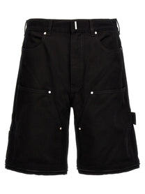 Givenchy Zip Off Carpenter Jeans Black