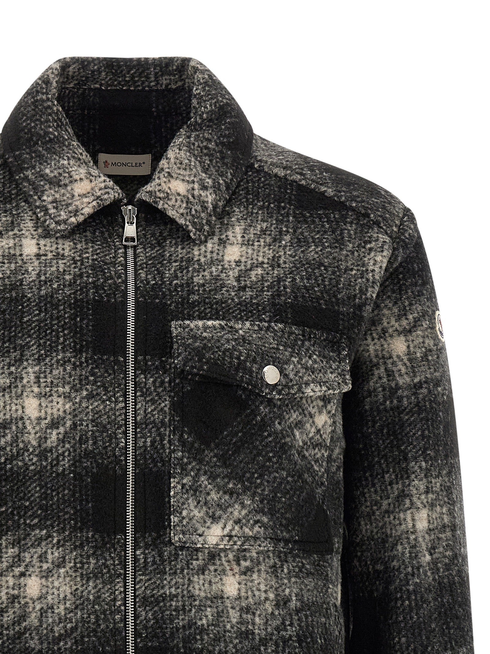 Moncler Zip Overshirt Grey