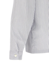 PRADA Zip Striped Shirt Blue