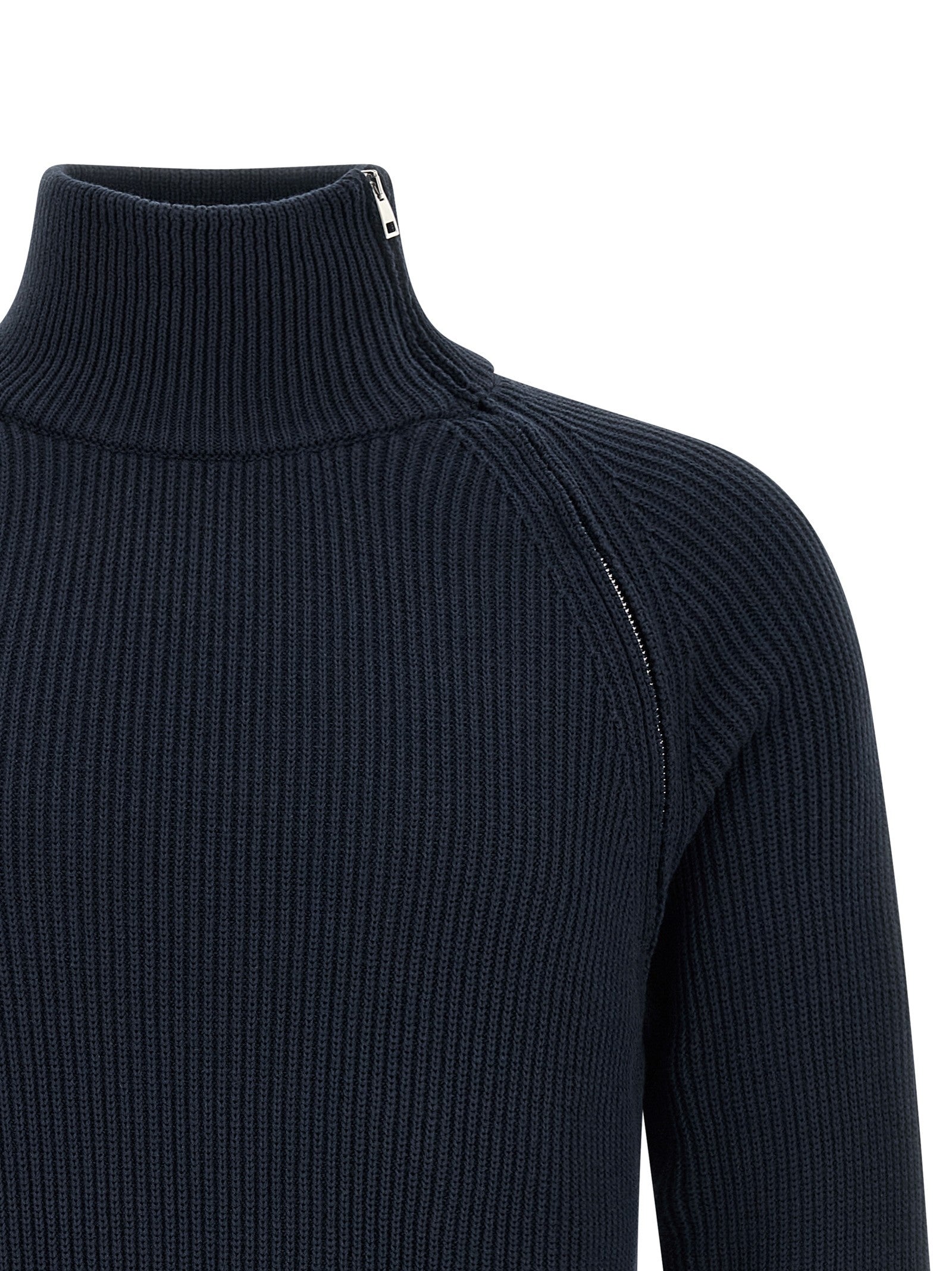 Riviera Project Zip Sweater Blue