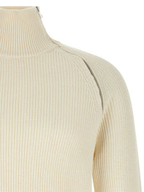 Riviera Project Zip Sweater White