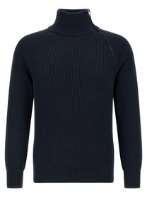 Riviera Project Zip Sweater Blue