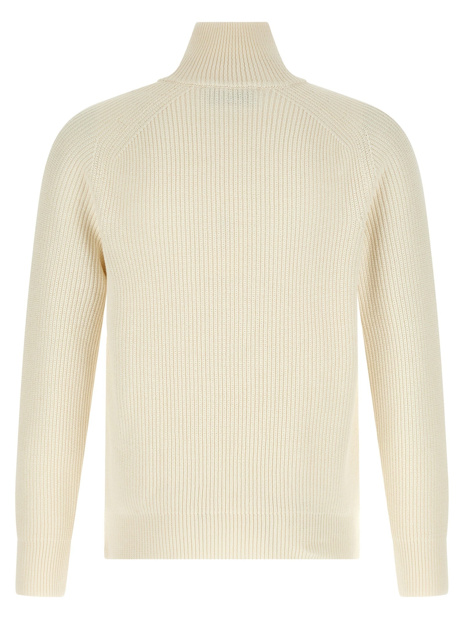 Riviera Project Zip Sweater White