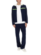 Casablanca Men's Zip Sweatshirt Blue, view 2