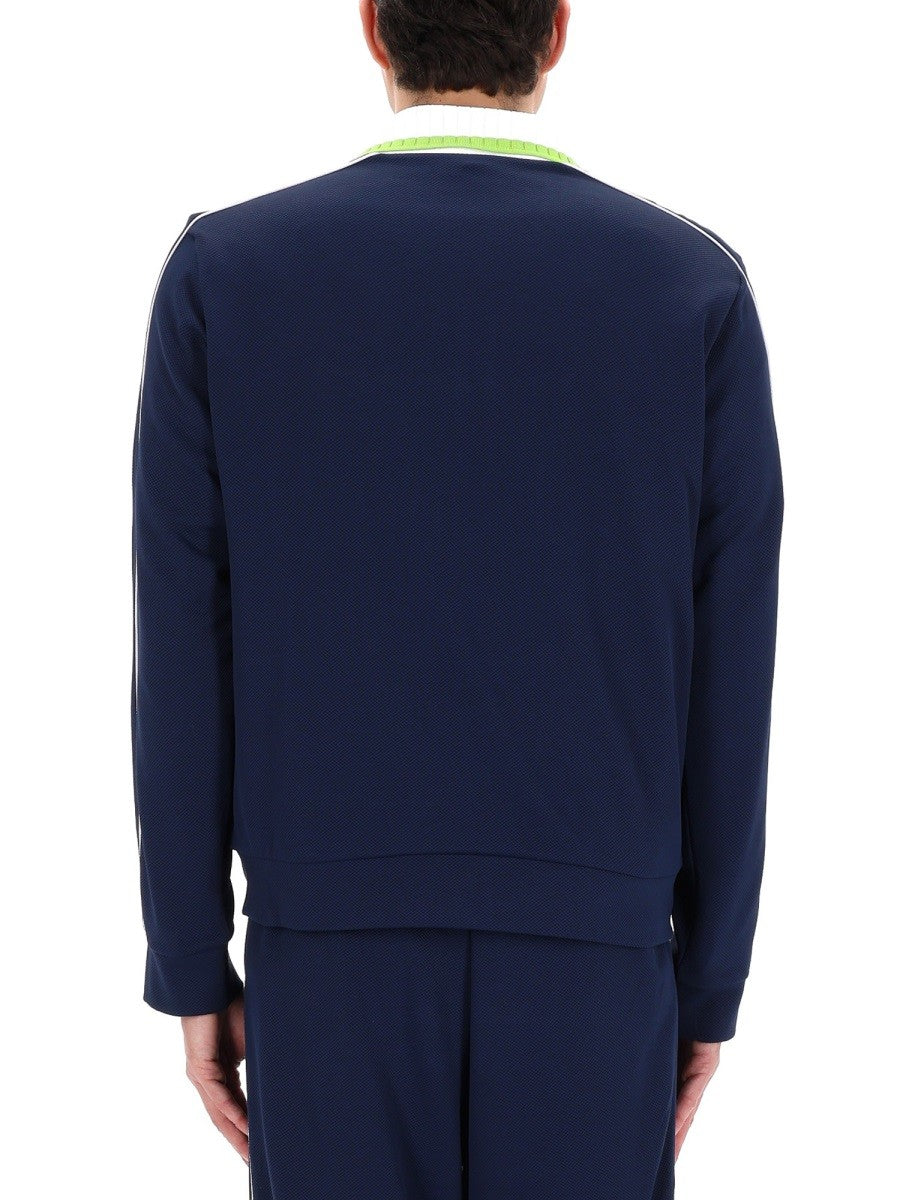 Casablanca Men's Zip Sweatshirt Blue