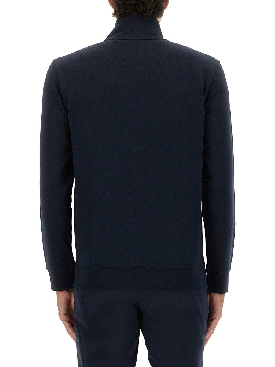 Boss Men's Zip Sweatshirt Blue