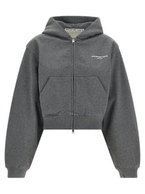 alexanderwang Zip up Hoodie Sweatshirt Grey