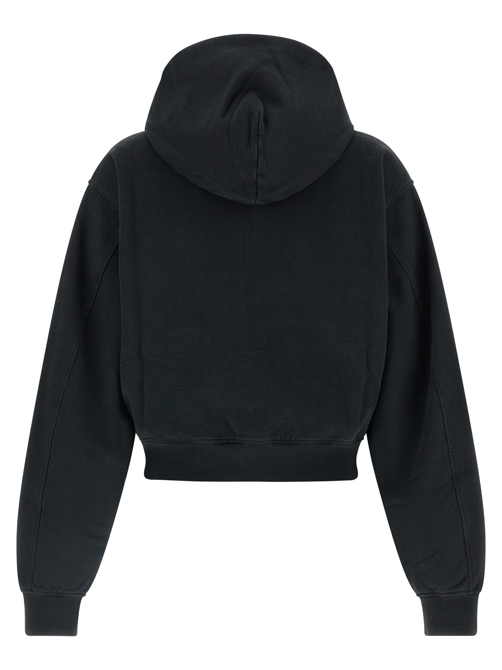 alexanderwang Zip up Hoodie Sweatshirt Black
