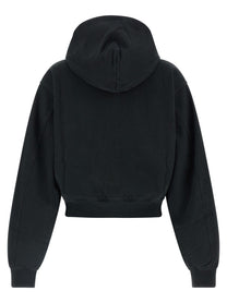 alexanderwang Zip up Hoodie Sweatshirt Black