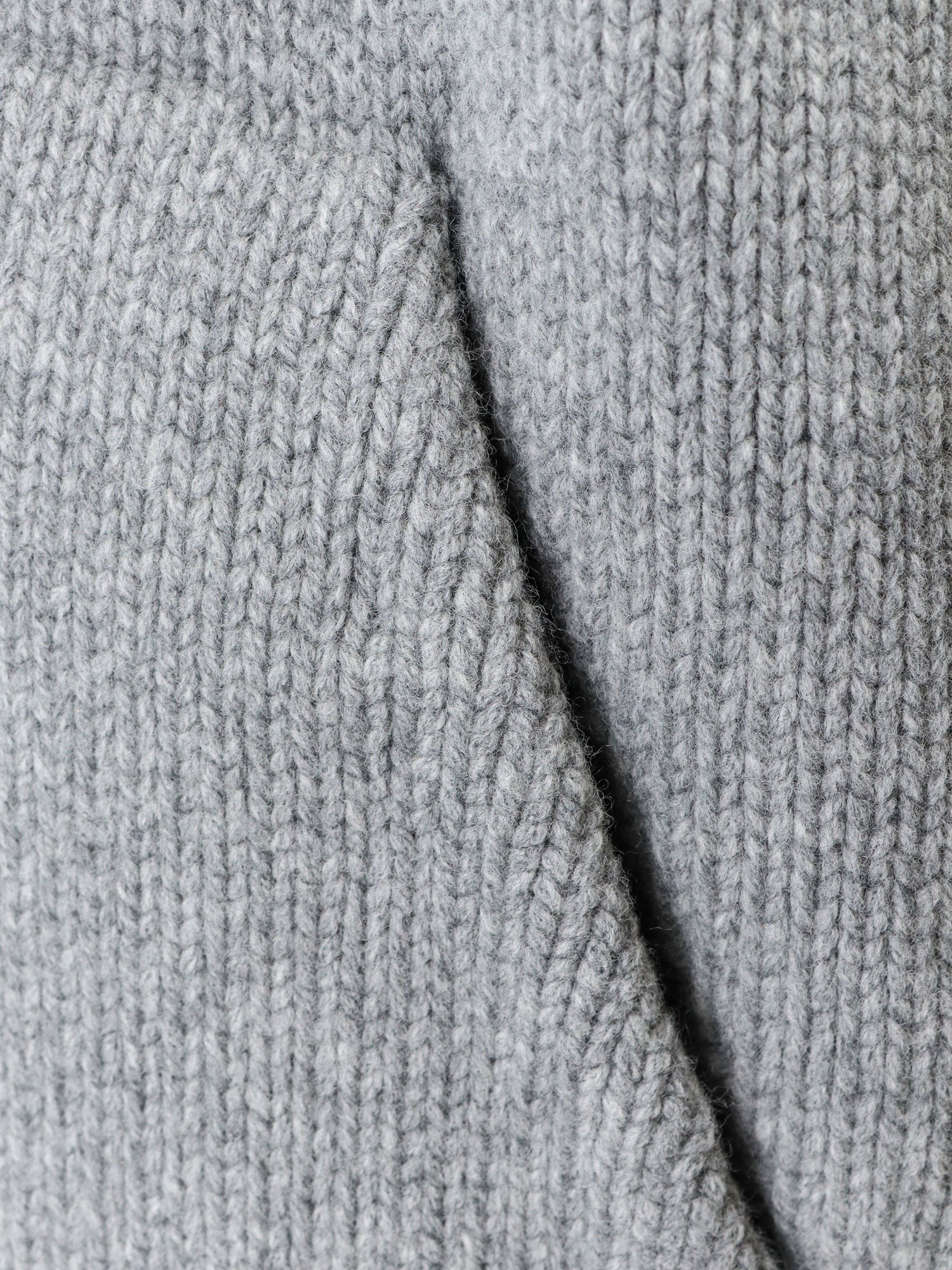 Celine Men's Zip up Virgin Wool Cardigan Grey