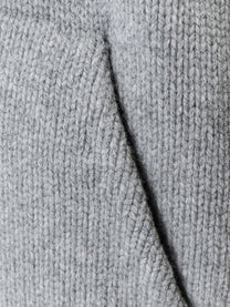 Celine Men's Zip up Virgin Wool Cardigan Grey