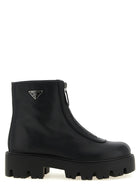 PRADA Zipped Ankle Boots Black