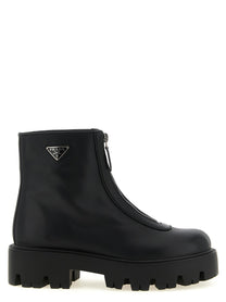 PRADA Zipped Ankle Boots Black