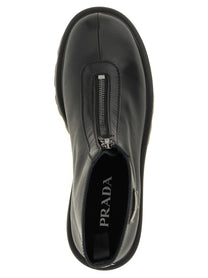 PRADA Zipped Ankle Boots Black