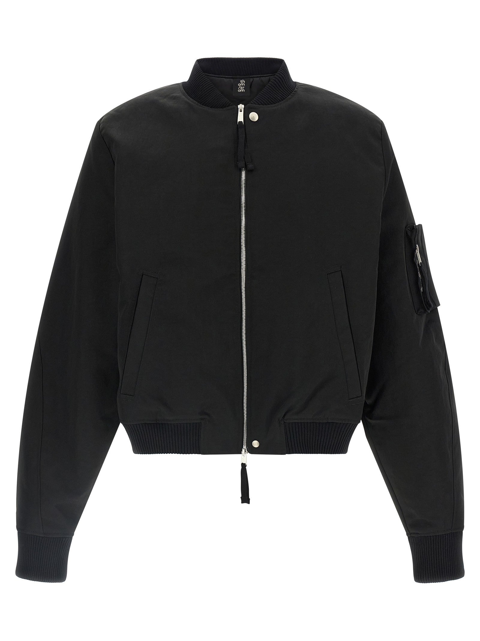 thom/krom Zipped Bomber Jacket Black