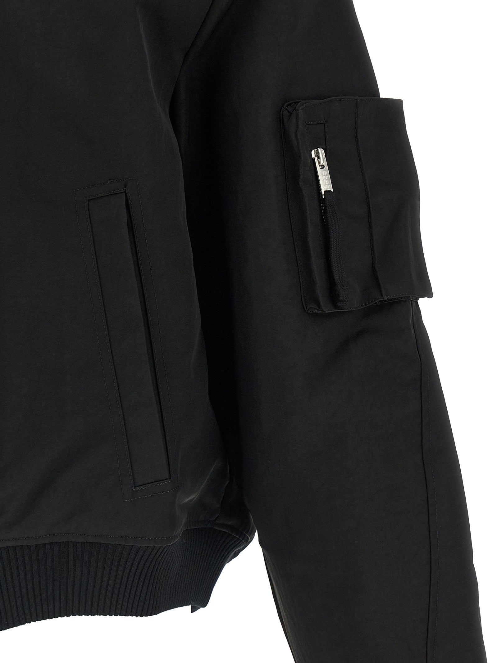 thom/krom Zipped Bomber Jacket Black