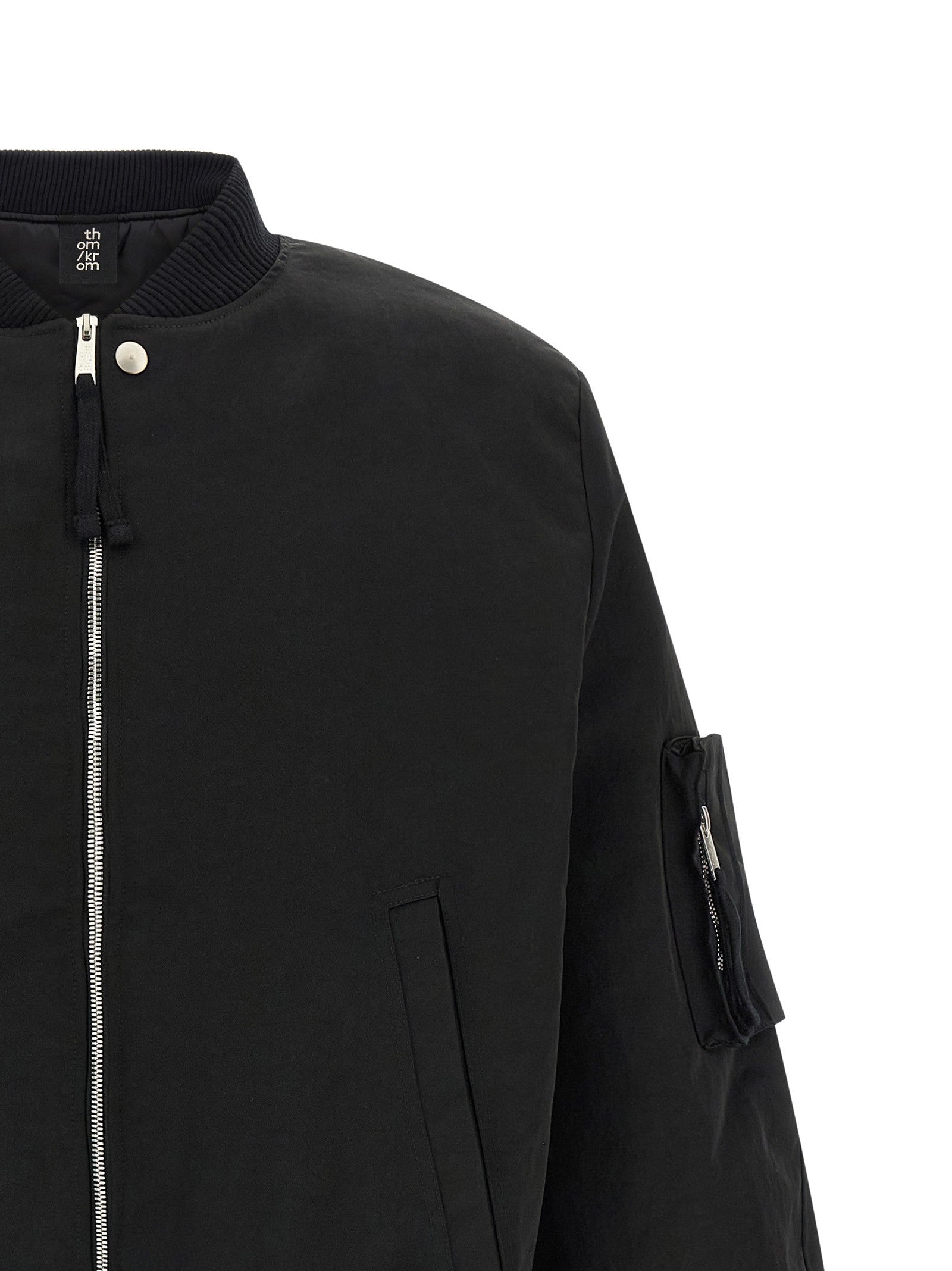 thom/krom Zipped Bomber Jacket Black