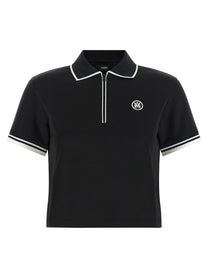 AMIRI Zipped Polo Shirt Black