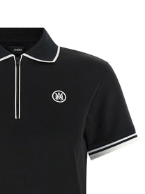 AMIRI Zipped Polo Shirt Black