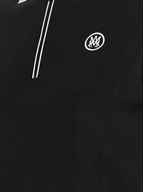 AMIRI Zipped Polo Shirt Black