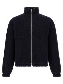 Jil Sander Zipped Sweatshirt Blue