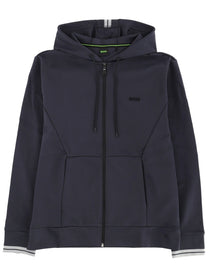 BOSS Men's Zipper Hoodie Blue
