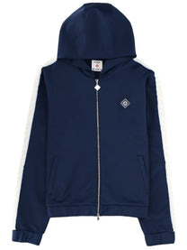 Casablanca Men's Zipper Hoodie Blue