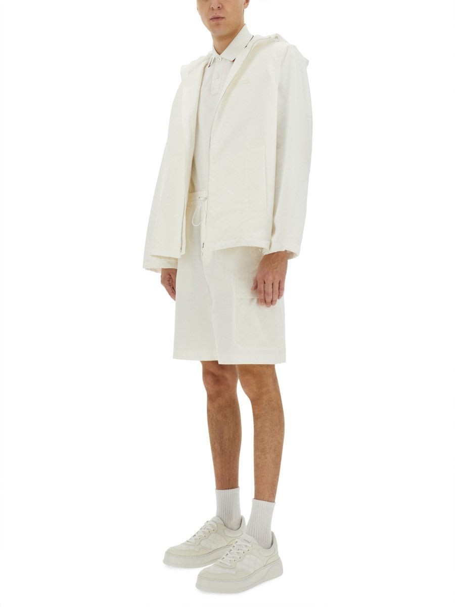 Gucci Men's Zipper Sweatshirt Web White