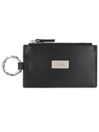 MM6 Maison Margiela Unisex Zippered Card Holder Black