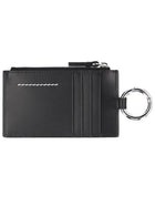 MM6 Maison Margiela Unisex Zippered Card Holder Black