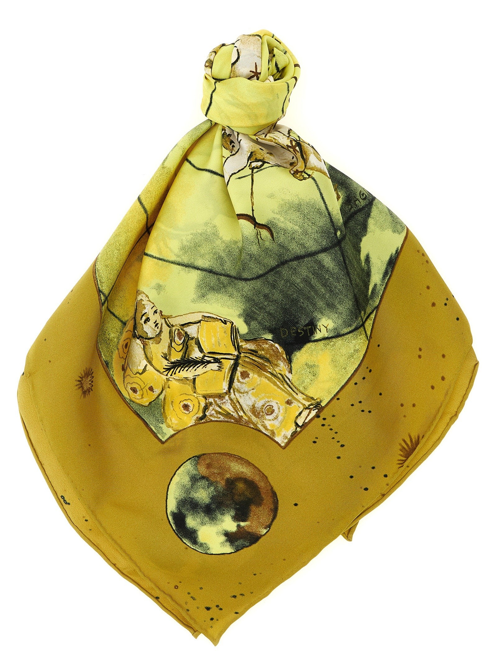 Diane Von Furstenberg Zodiac Flag Scarf Yellow