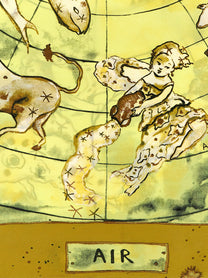 Diane Von Furstenberg Zodiac Flag Scarf Yellow