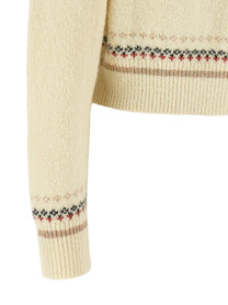 Isabel Marant Étoile Zoe Cropped Cardigan White