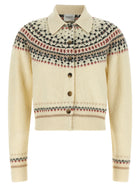 Isabel Marant Étoile Zoe Cropped Cardigan White